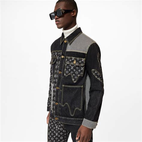 lv denim jacket|lv denim jacket men's.